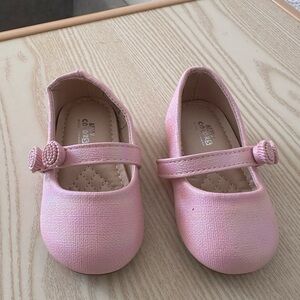 Baby Deer Glittery Pink Mary Jane Shoes